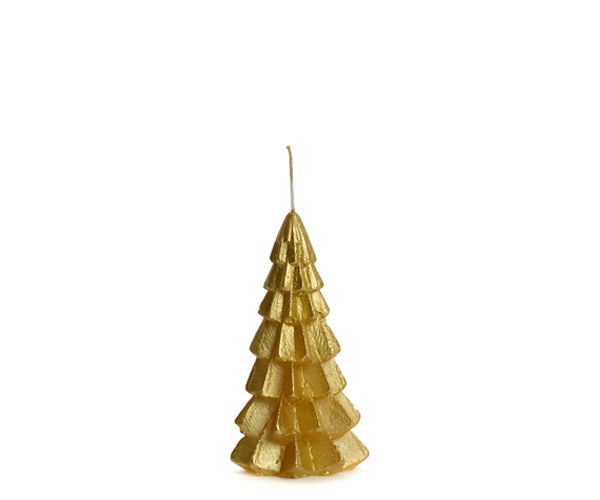 Kerstboomkaars 'S' - goud