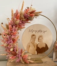Afbeelding in Gallery-weergave laden, Flowerhoop met foto gravure - Wil je mijn getuige zijn?
